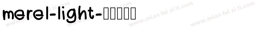 merel-light字体转换