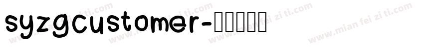 syzgcustomer字体转换
