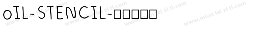 oIL-STENCIL字体转换
