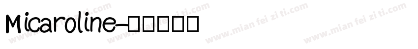 Micaroline字体转换