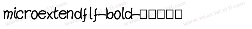 microextendflf-bold字体转换