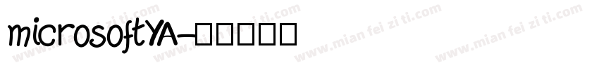 microsoftYA字体转换