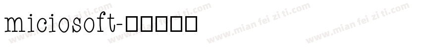 miciosoft字体转换