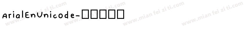 ArialEnUnicode字体转换