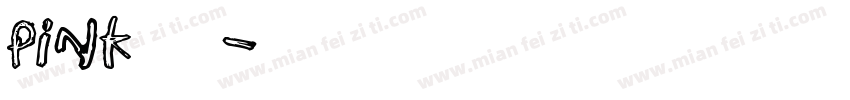 Pink字体字体转换