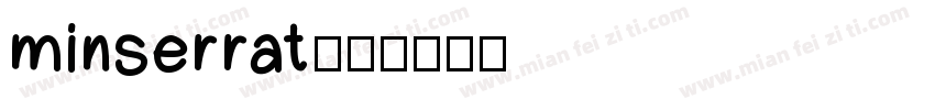 minserrat字体转换