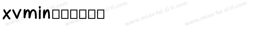 xvmin字体转换