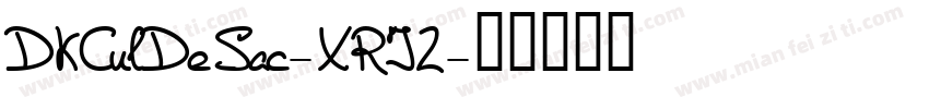 DkCulDeSac-XRJ2字体转换