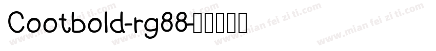 Cootbold-rg88字体转换