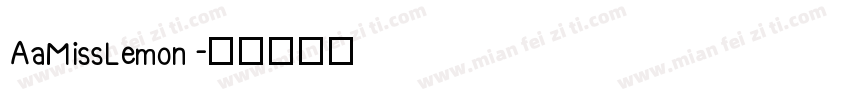 AaMissLemon字体转换