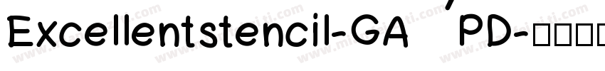 Excellentstencil-GAPD字体转换