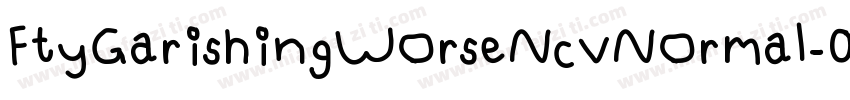 FtyGarishingWorseNcvNormal-04Kv字体转换