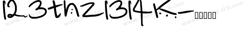 123thz1314K字体转换