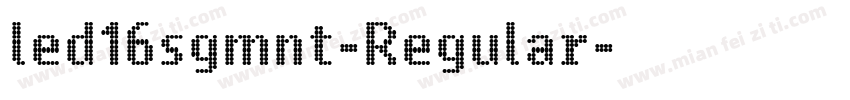 led16sgmnt-Regular字体转换