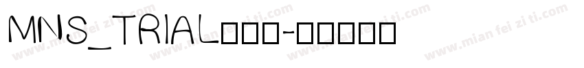 MNS_TRIAL转换器字体转换