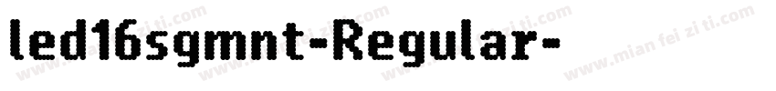 led16sgmnt-Regular字体转换