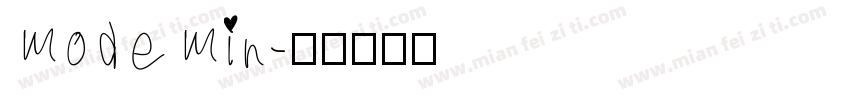 ModeMin字体转换