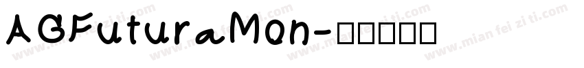 AGFuturaMon字体转换