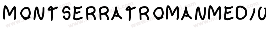 MONTSERRATROMANMEDIU字体转换