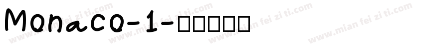 Monaco-1字体转换