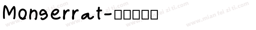 Monserrat字体转换