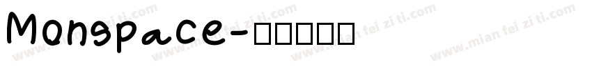 Monspace字体转换