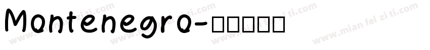 Montenegro字体转换