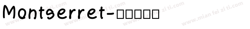 Montserret字体转换