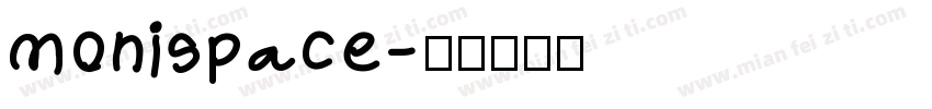 monispace字体转换