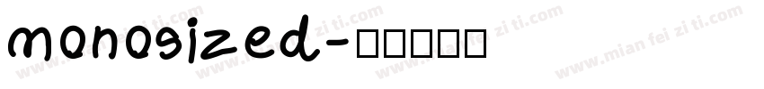 monosized字体转换