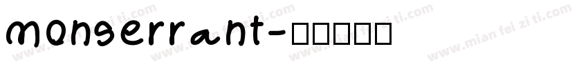 monserrant字体转换