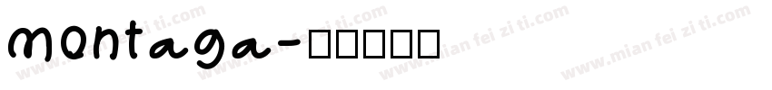 montaga字体转换