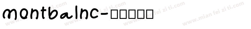 montbalnc字体转换