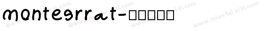montesrrat字体转换