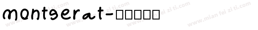 montserat字体转换