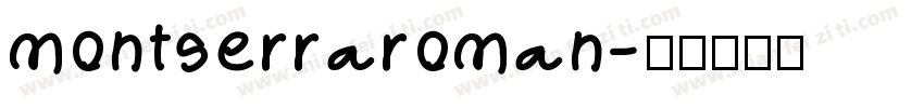 montserraroman字体转换