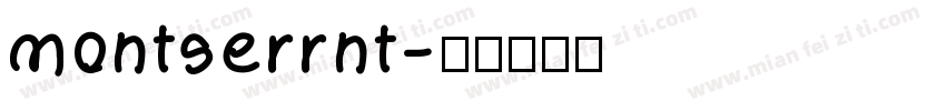 montserrnt字体转换
