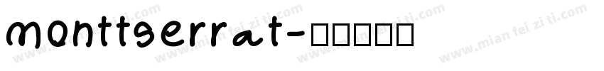 monttserrat字体转换