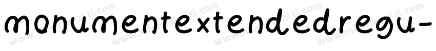 monumentextendedregu字体转换