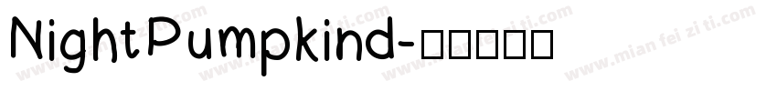 NightPumpkind字体转换