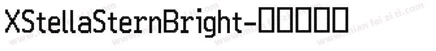 XStellaSternBright字体转换