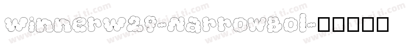 WinnerW29-NarrowBol字体转换