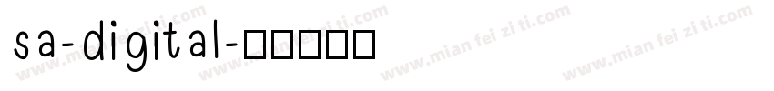 sa-digital字体转换