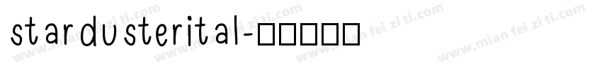 stardusterital字体转换