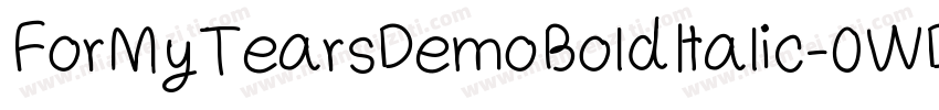 ForMyTearsDemoBoldItalic-0WD1R字体转换