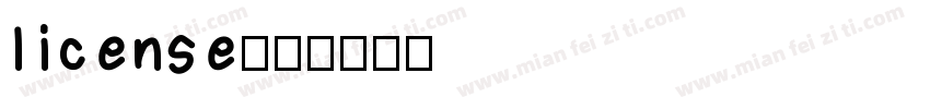 license字体转换