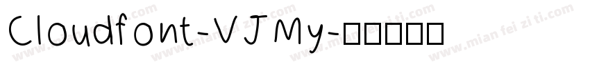 Cloudfont-VJMy字体转换
