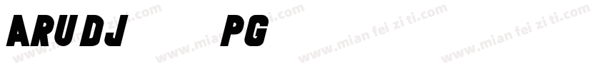 ARUDJingxiheiPG30字体转换