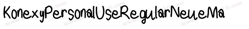 KonexyPersonalUseRegularNeueMachina字体转换