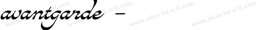 avantgarde中文字体转换